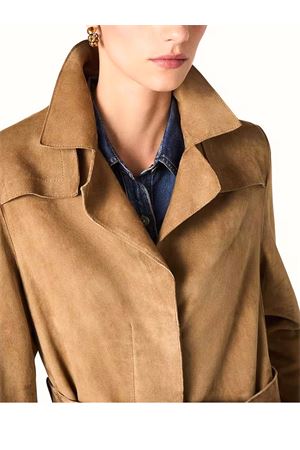 Sand suede trench coat GOLDEN GOOSE | GWP02565P00230315155